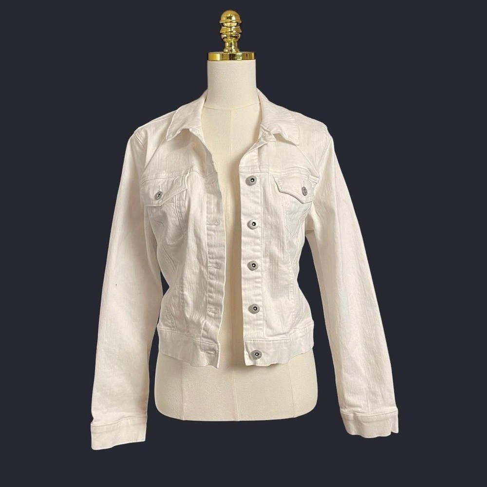 Women's White Denim Jacket